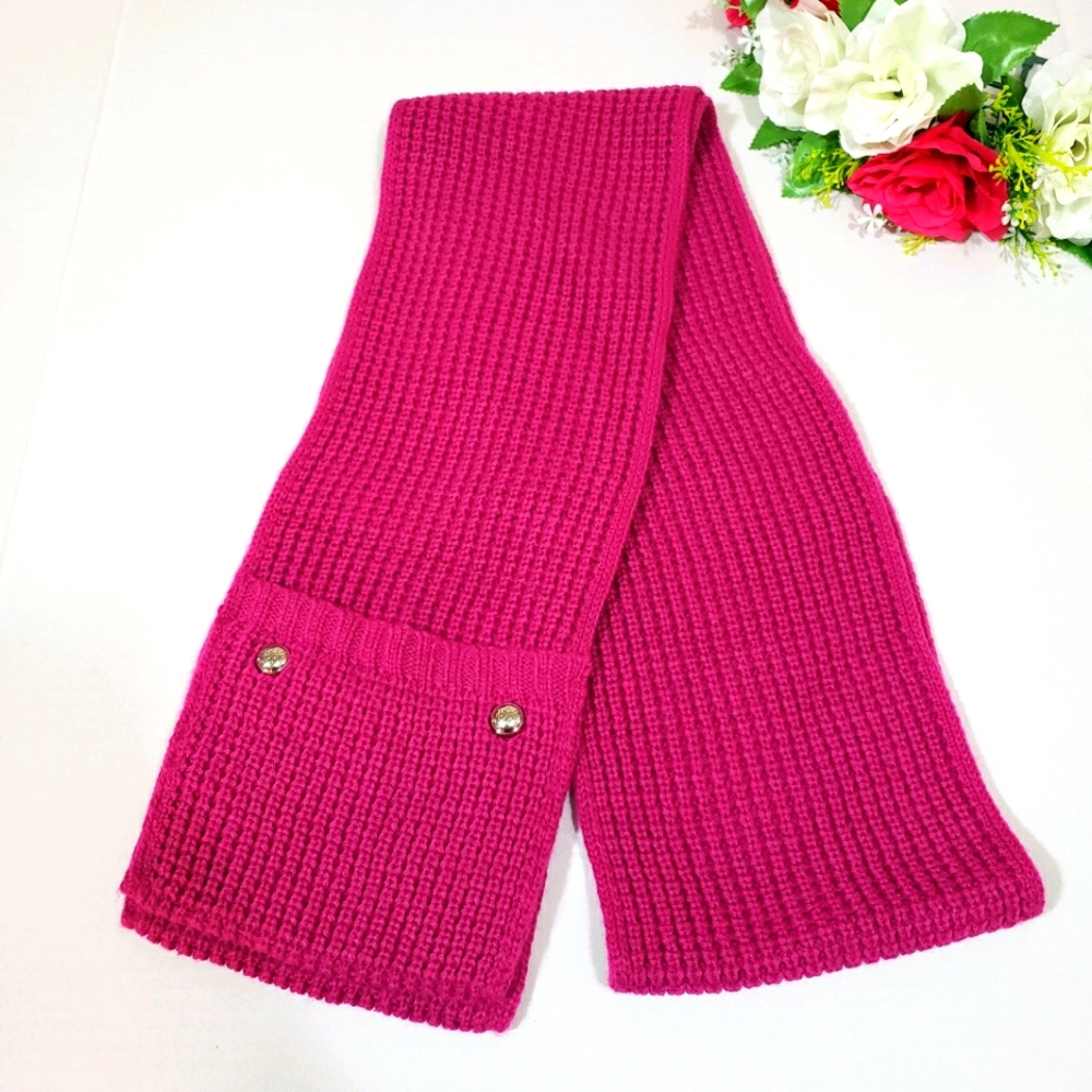 Michael Kors scarf with pocket on pink - Picture 3 of 16